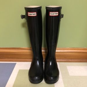 HUNTER Black Original Tall Rain Boots